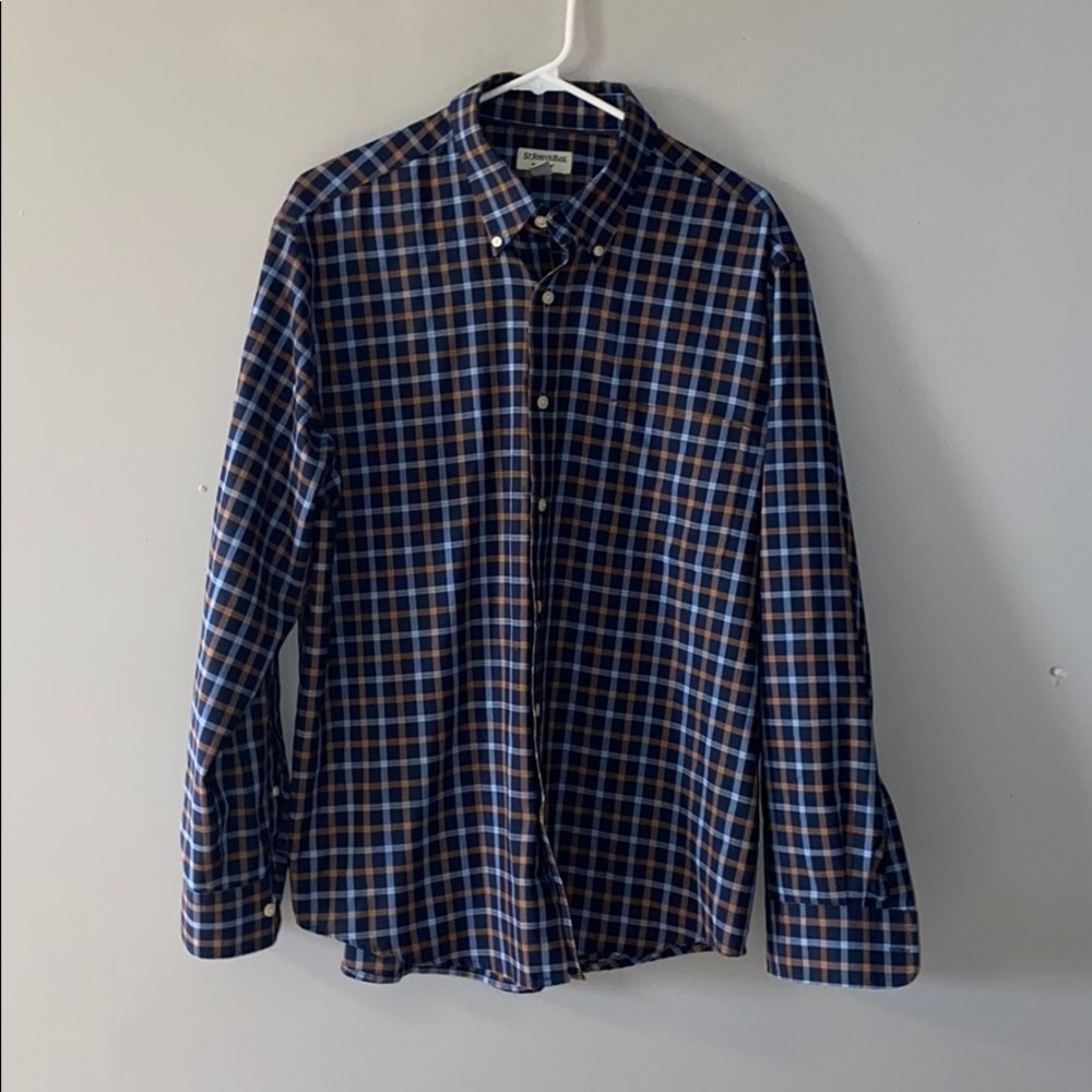 Orange and Blue Button Down